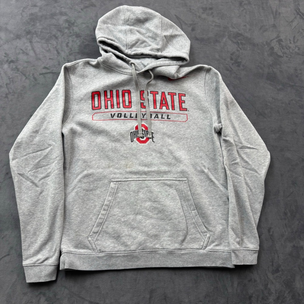 Nike Ohio State Buckeyes Volleyball Hoodie Gray Mens Medium NCAA Sweatshirt
